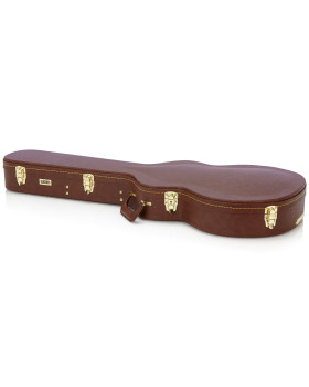 Кейс для напівакустичної електрогітари GATOR GW-335-BROWN Semi-Hollow Guitar Deluxe Wood Case-foto6