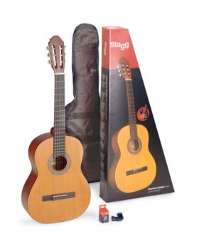 Гітарний набір (класична гітара, чохол, тюнер) STAGG N C410 M NAT PACK