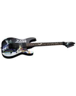 Електрогітара LTD KH-WZ White Zombie (Black w/Graphic)-foto3