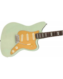 FENDER PARALLEL UNIVERSE II STRAT JAZZ DELUXE TRANSPARENT FADED SEAFOAM GREEN Електрогітара-foto3