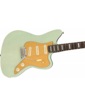 FENDER PARALLEL UNIVERSE II STRAT JAZZ DELUXE TRANSPARENT FADED SEAFOAM GREEN Електрогітара-foto3