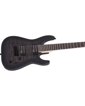 JACKSON JS22Q-7 DKA DINKY ARCH TOP HT TRANSPARENT BLACK BURST Електрогітара-foto6