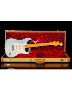 FENDER CUSTOM SHOP 1957 STRATOCASTER RELIC FADED AGED DAPHNE BLUE Електрогітара-foto10