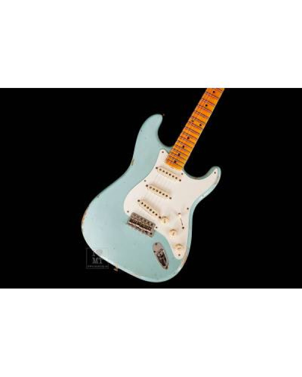 FENDER CUSTOM SHOP 1957 STRATOCASTER RELIC FADED AGED DAPHNE BLUE Електрогітара FENDER CUSTOM SHOP 1957 STRATOCASTER RELIC FADED AGED DAPHNE BLUE Електрогітара