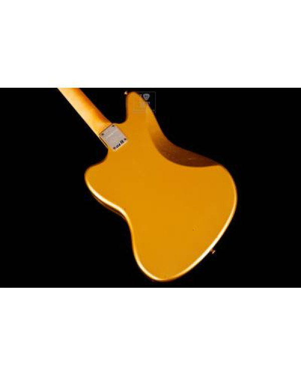 FENDER CUSTOM SHOP LIMITED EDITION 1963 JAGUAR JOURNEYMAN RELIC AGED AZTEC GOLD Електрогітара FENDER CUSTOM SHOP LIMITED EDITION 1963 JAGUAR JOURNEYMAN RELIC AGED AZTEC GOLD Електрогітара