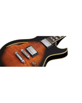 SCHECTER SOLO CUSTOM E/A DVS - Напівакустична електрогітара-foto3