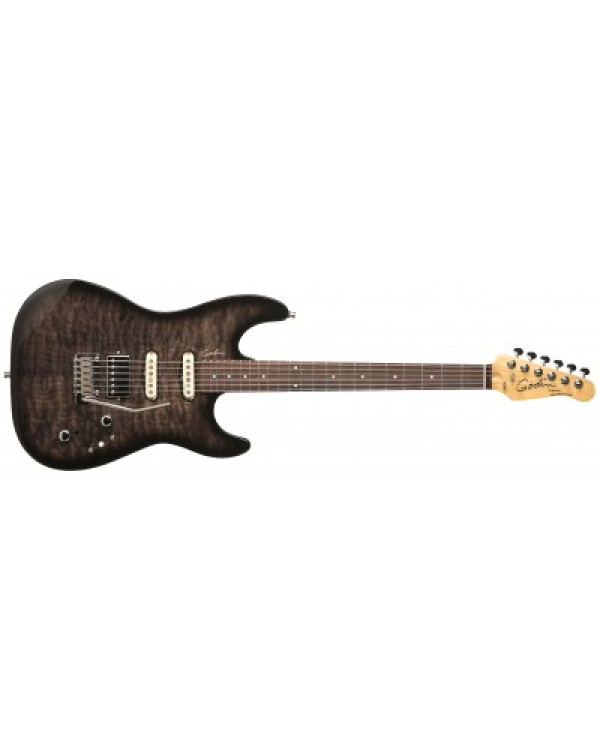 GODIN 034680 - Progression Boutique Trans Black Стьобаний HG RN with Bag (Made in Canada) - Електрогітара