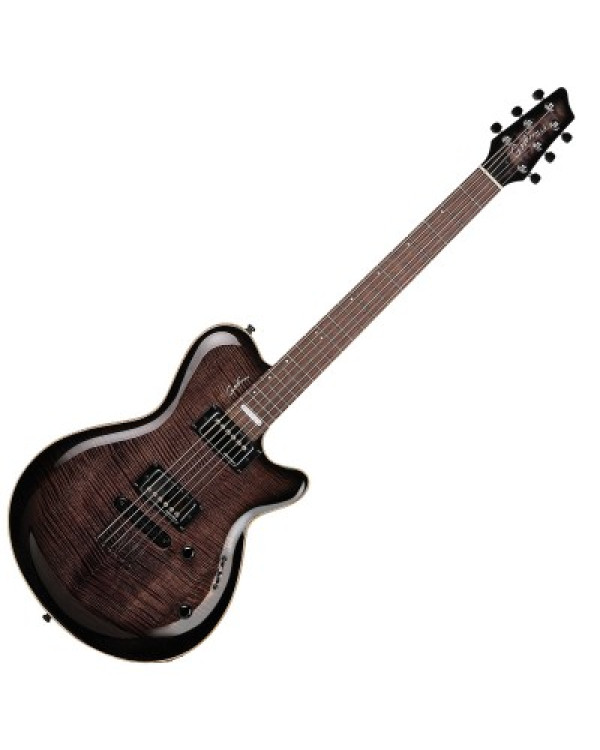 GODIN 021185 - LG SIGNATURE Trans Black Flame AA (Made in Canada) - Електрична гітара