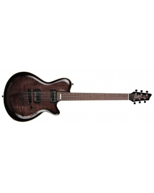 GODIN 021185 - LG SIGNATURE Trans Black Flame AA (Made in Canada) - Електрична гітара