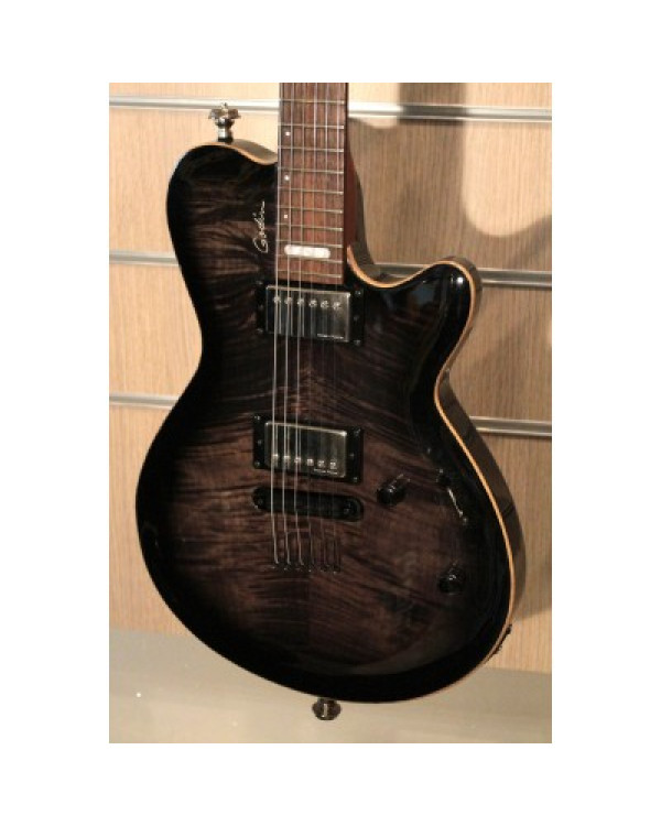 GODIN 021185 - LG SIGNATURE Trans Black Flame AA (Made in Canada) - Електрична гітара