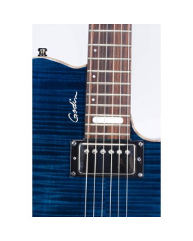 GODIN 021178 - LG SIGNATURE Trans Blue Flame AAA (Made in Canada) - Електрична гітара-foto6