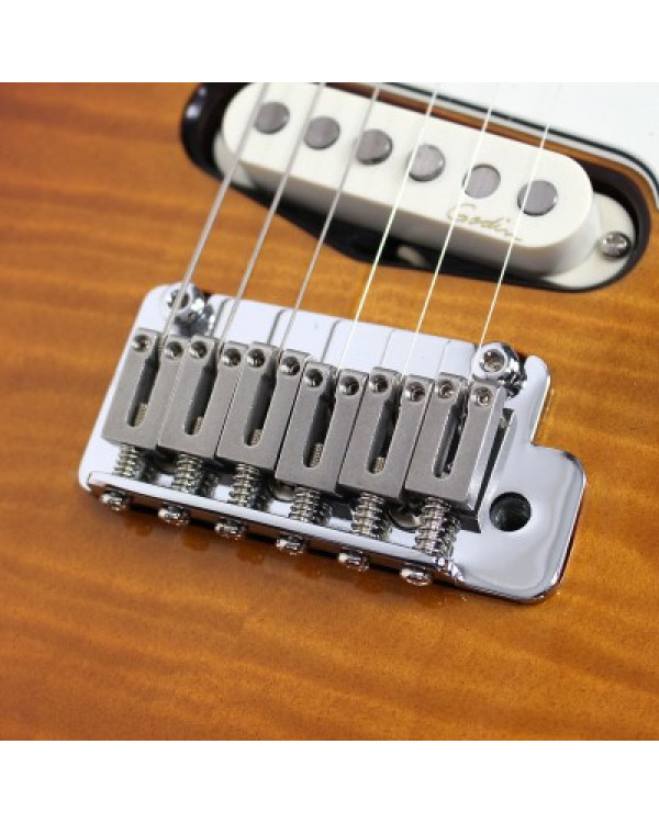 GODIN 033225 - Progression Vintage Burst Flame MN with Bag (Made in Canada) - Електрична гітара GODIN 033225 - Progression Vintage Burst Flame MN with Bag (Made in Canada) - Електрична гітара