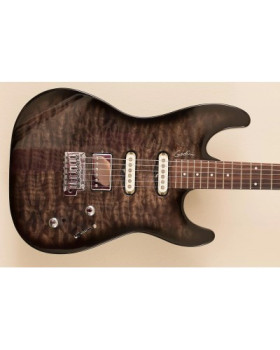 GODIN 034680 - Progression Boutique Trans Black Стьобаний HG RN with Bag (Made in Canada) - Електрогітара-foto5