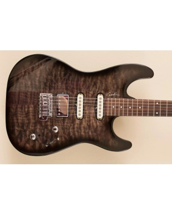 GODIN 034680 - Progression Boutique Trans Black Стьобаний HG RN with Bag (Made in Canada) - Електрогітара