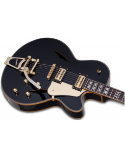 SCHECTER COUPE G.BLK - напівакустична електрогітара-foto5