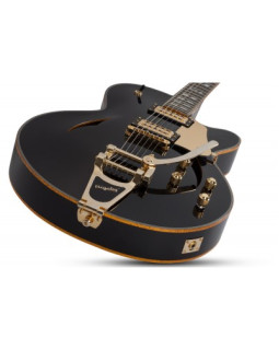 SCHECTER COUPE G.BLK - напівакустична електрогітара-foto8