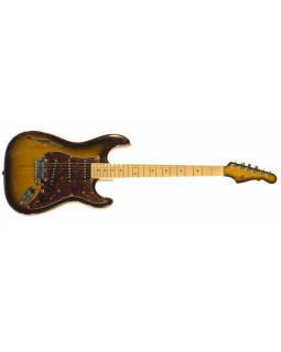 G&L S500 Semi-Hollow (2-Tone Sunburst, maple, 3-ply Tortoise Shell). №CLF51045. Made in USA - Електрична гітара-foto2