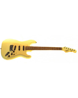 G&L S500 (Vintage White, rosewood, 3-ply Creme). №CLF067651. Made in USA - Електрична гітара-foto3