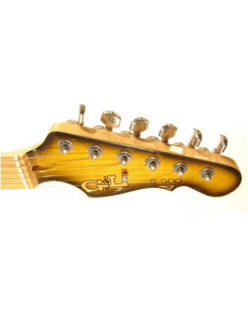 G&L S500 Semi-Hollow (2-Tone Sunburst, maple, 3-ply Tortoise Shell). №CLF51045. Made in USA - Електрична гітара-foto6
