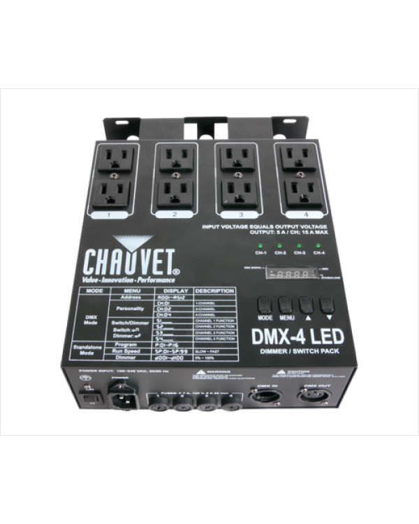 CHAUVET DMX4LED 4-канальний диммер/реле