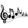 ALL SOUNDS AS905 Стікер Нотний стан