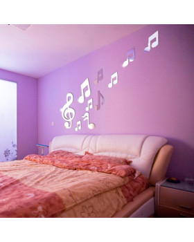 Наклейка на стіну ALL SOUNDS Mirror Notes Дзеркальні ноти-foto2
