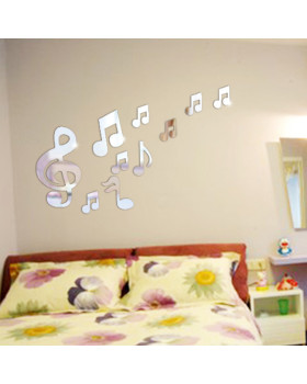Наклейка на стіну ALL SOUNDS Mirror Notes Дзеркальні ноти-foto3