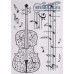 Наклейка на стіну ALL SOUNDS Violin Music Скрипка та Ноти