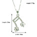 ALL SOUNDS Jewelry Two Notes Кулон Дві ноти