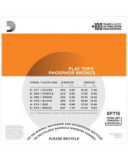 DADDARIO EFT15 Струни для акустичної гітари-foto4
