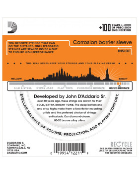 D'ADDARIO EJ10 Струни для акустичної гітари-foto3