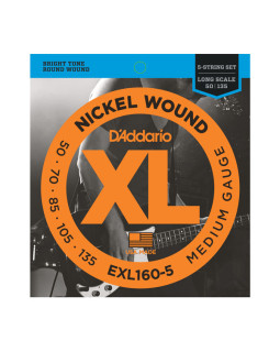 Струни для бас-гітари DADDARIO EXL160-5