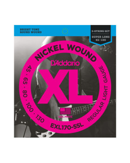 Струни для бас-гітари DADDARIO EXL170-5SL