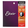 Струни для акустичної гітариELIXIR AC NW CL Acoustic 80/20 Bronze NanoWeb 11027 (.011-.052)