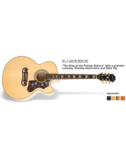 Електроакустична гітара EPIPHONE EJ-200SCE NAT GH-foto6