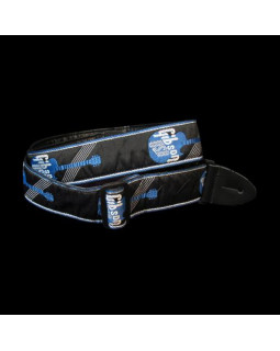 GIBSON ASGG-800 WOVEN STYLE 2' STRAP W/GIBSON LOGO - BLUE Ремінь гітарний