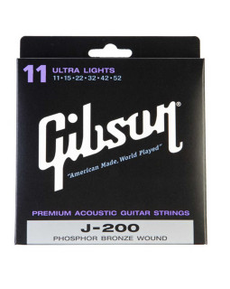 GIBSON SAG-J200UL Premium Phos Bronze Струни для акустичної гітари