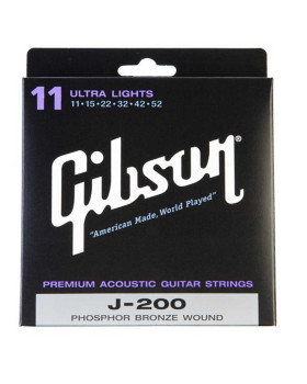 GIBSON SAG-J200UL Premium Phos Bronze Струни для акустичної гітари