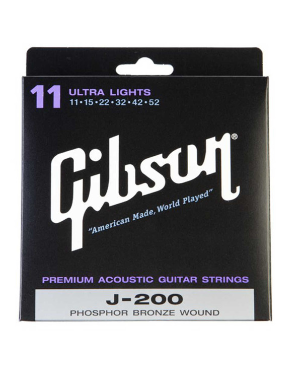 GIBSON SAG-J200UL Premium Phos Bronze Струни для акустичної гітари