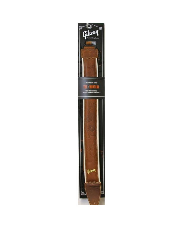 GIBSON MONTANA STRAP TAN Ремінь гітарний шкіряний