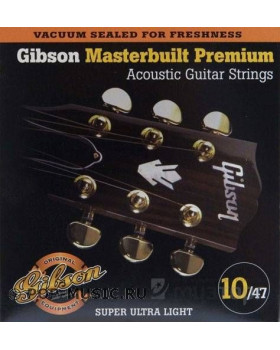 GIBSON SAG-MB10 MASTERBUILT PHOSPHOR BRONZE Струни для акустичної гітари