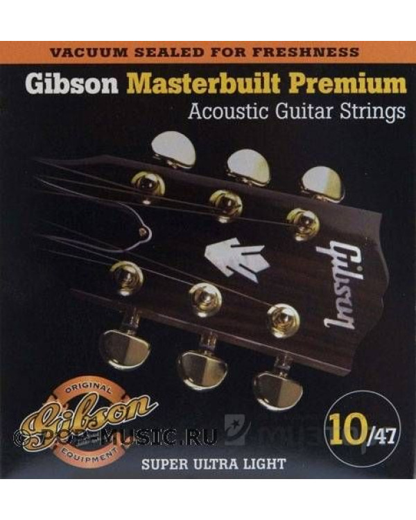 GIBSON SAG-MB10 MASTERBUILT PHOSPHOR BRONZE Струни для акустичної гітари
