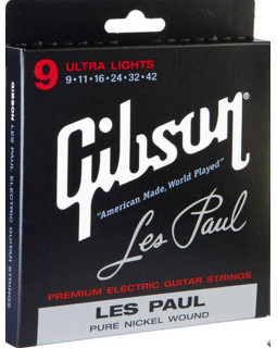 GIBSON SEG-LP9 LES PAUL PURE NICKEL WOUND Струни для електрогітари