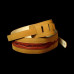 GIBSON ASGG-BL010 BRUSHED LEATHER STRAP TAN W/COGNAC Ремінь гітарний шкіряний