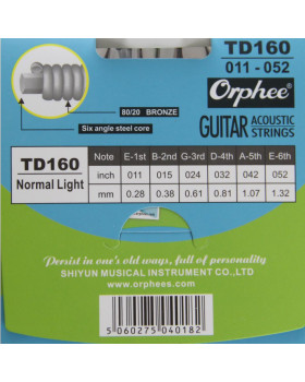 ORPHEE TD160 Струни для акустичної гітари (11-52)-foto2