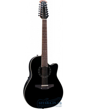 12-струнна гітара OVATION STANDARD BALLADEER Deep Contour Cutaway Black 2751AX-5-foto3