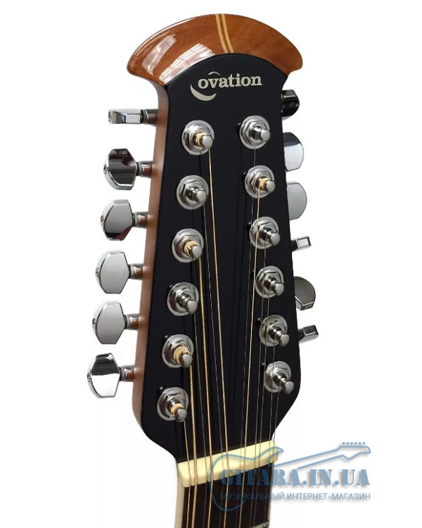 12-струнна гітара OVATION STANDARD BALLADEER Deep Contour Cutaway Black 2751AX-5