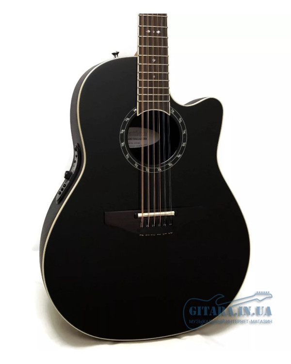 12-струнна гітара OVATION STANDARD BALLADEER Deep Contour Cutaway Black 2751AX-5