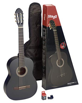 Гітарний набір (класична гітара, чохол, тюнер) STAGG N C440 M BLK PACK