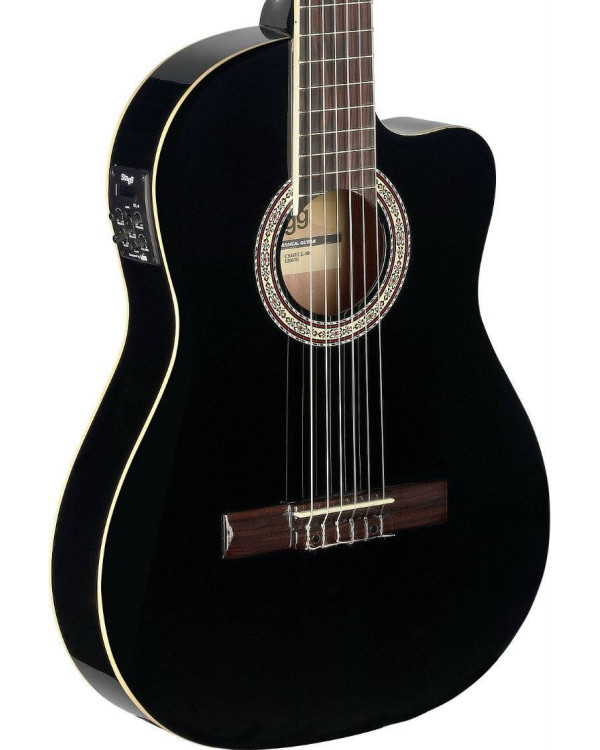 Гітара класична з датчиком Stagg C546 TCE BK